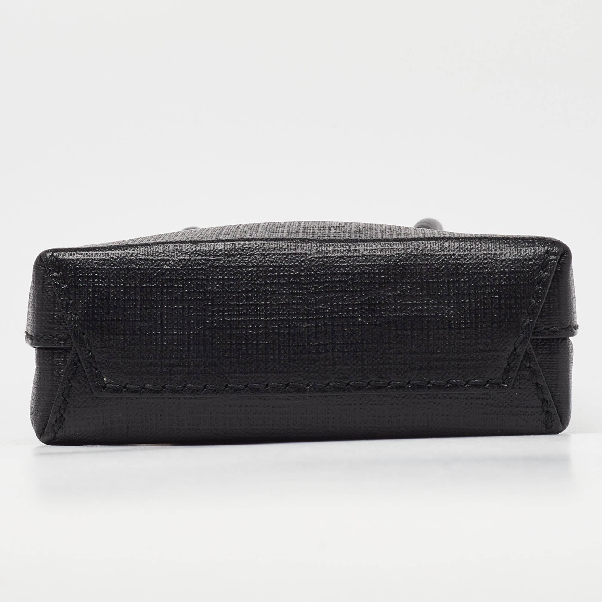 Balenciaga Black Leather Phone Holder Crossbody Bag 2