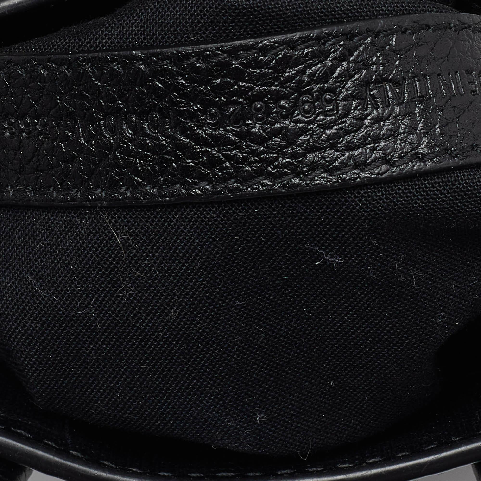 Balenciaga Black Leather Phone Holder Crossbody Bag 4