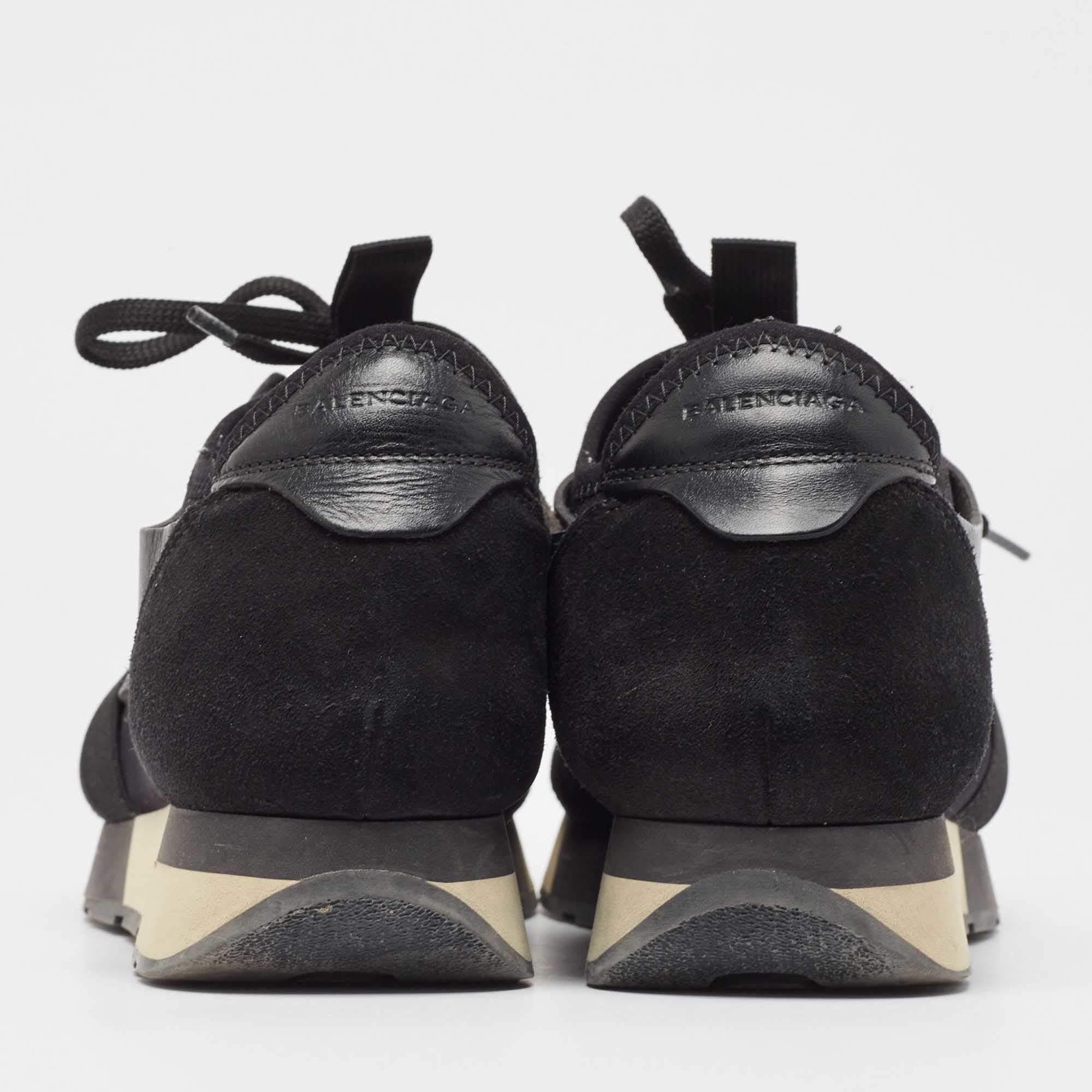Balenciaga Zapatillas Carrera Cuero Negro Talla 38 en venta 1