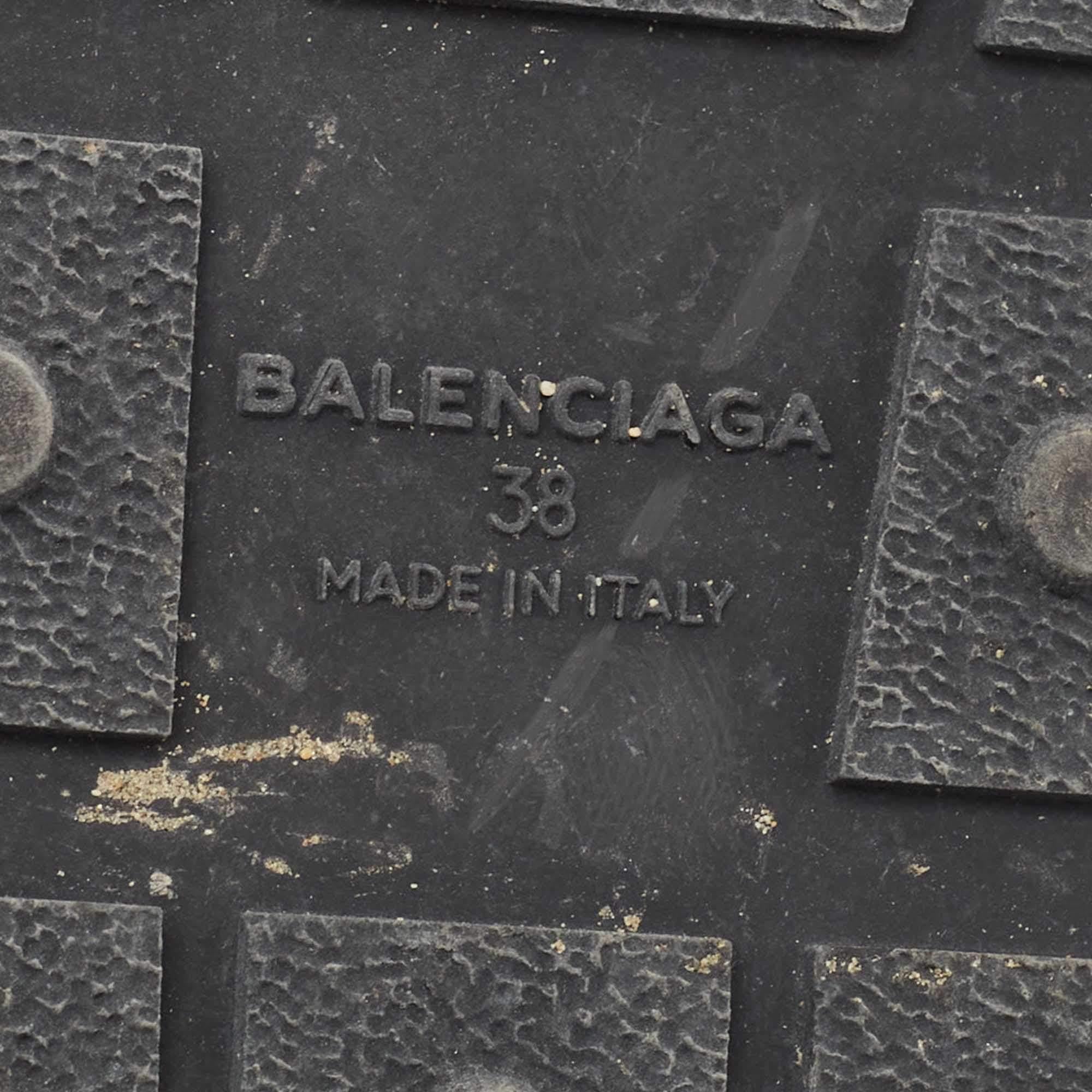 Balenciaga Zapatillas Carrera Cuero Negro Talla 38 en venta 4