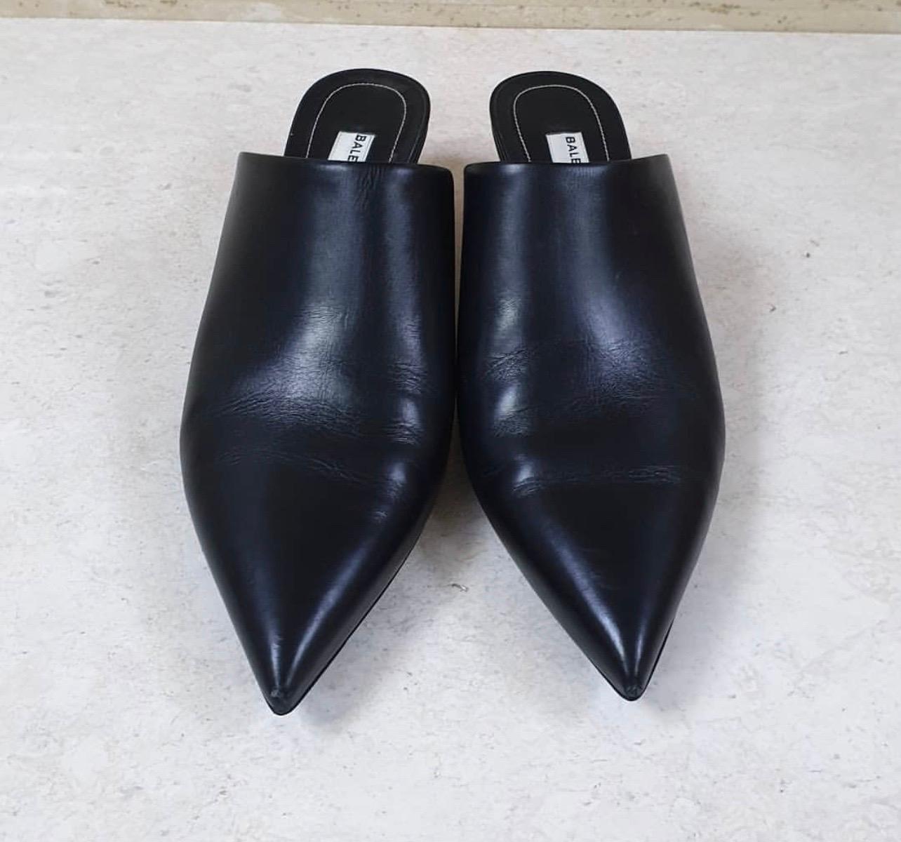 Balenciaga smooth leather mule.

1.8