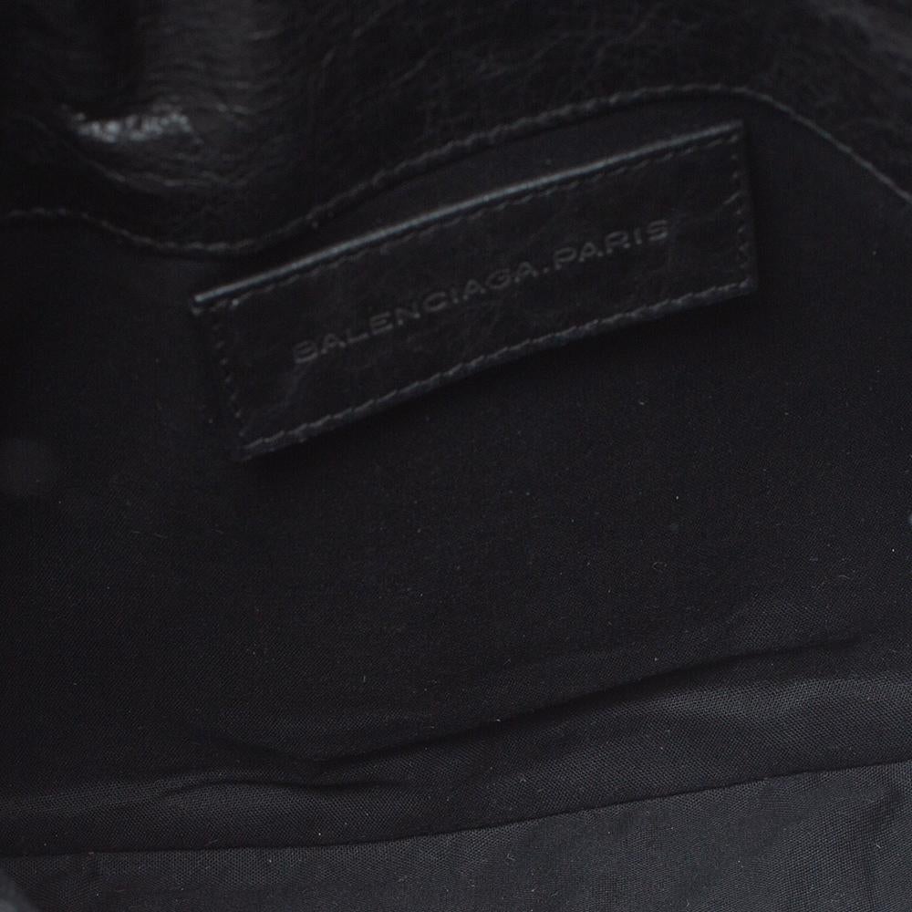 Balenciaga Black Leather RGH Envelope Clutch 7