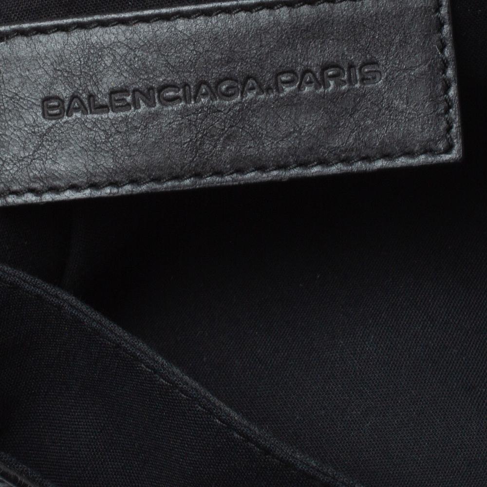 Balenciaga Black Leather RGH Envelope Clutch 5
