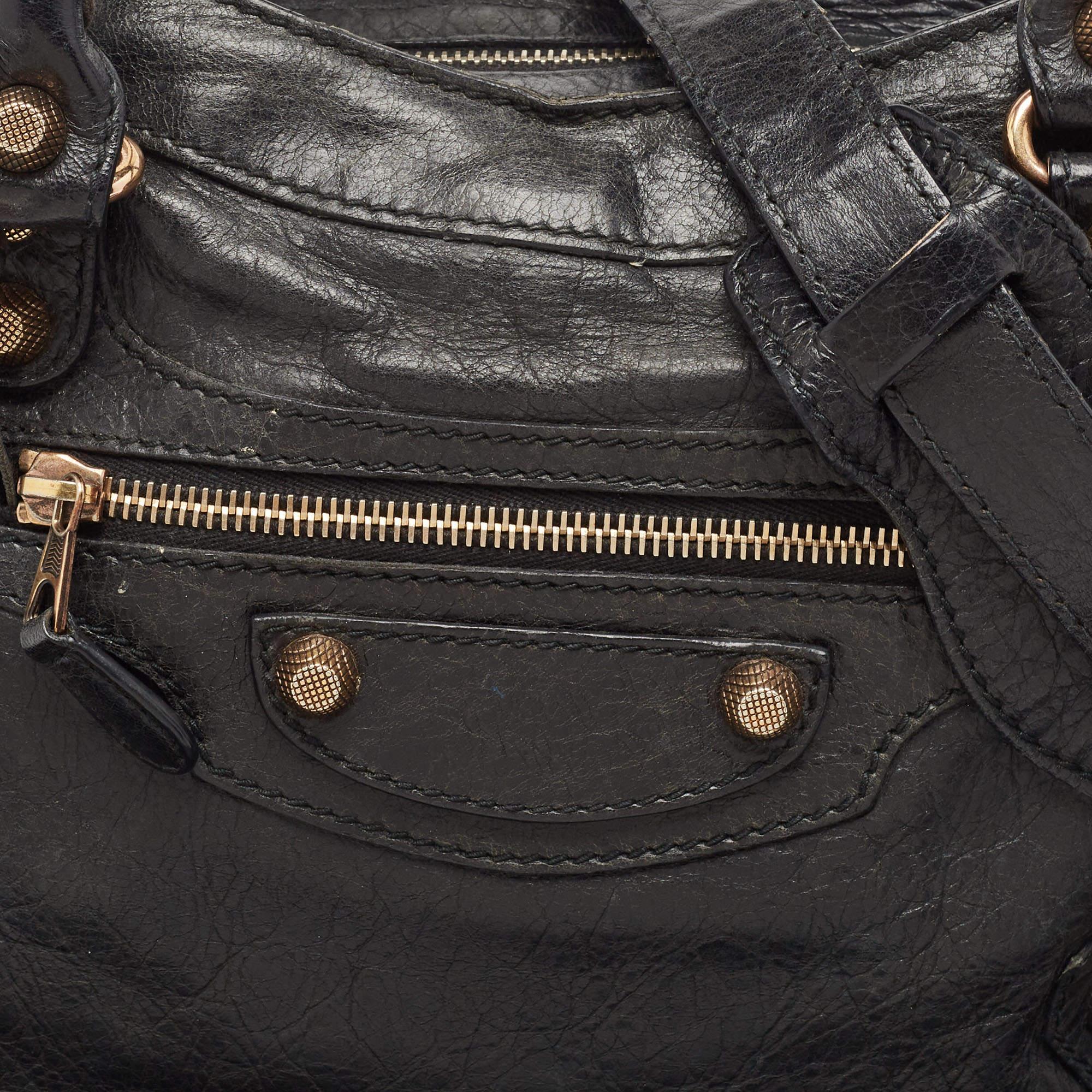 Balenciaga Black Leather RGH Town Bag 7