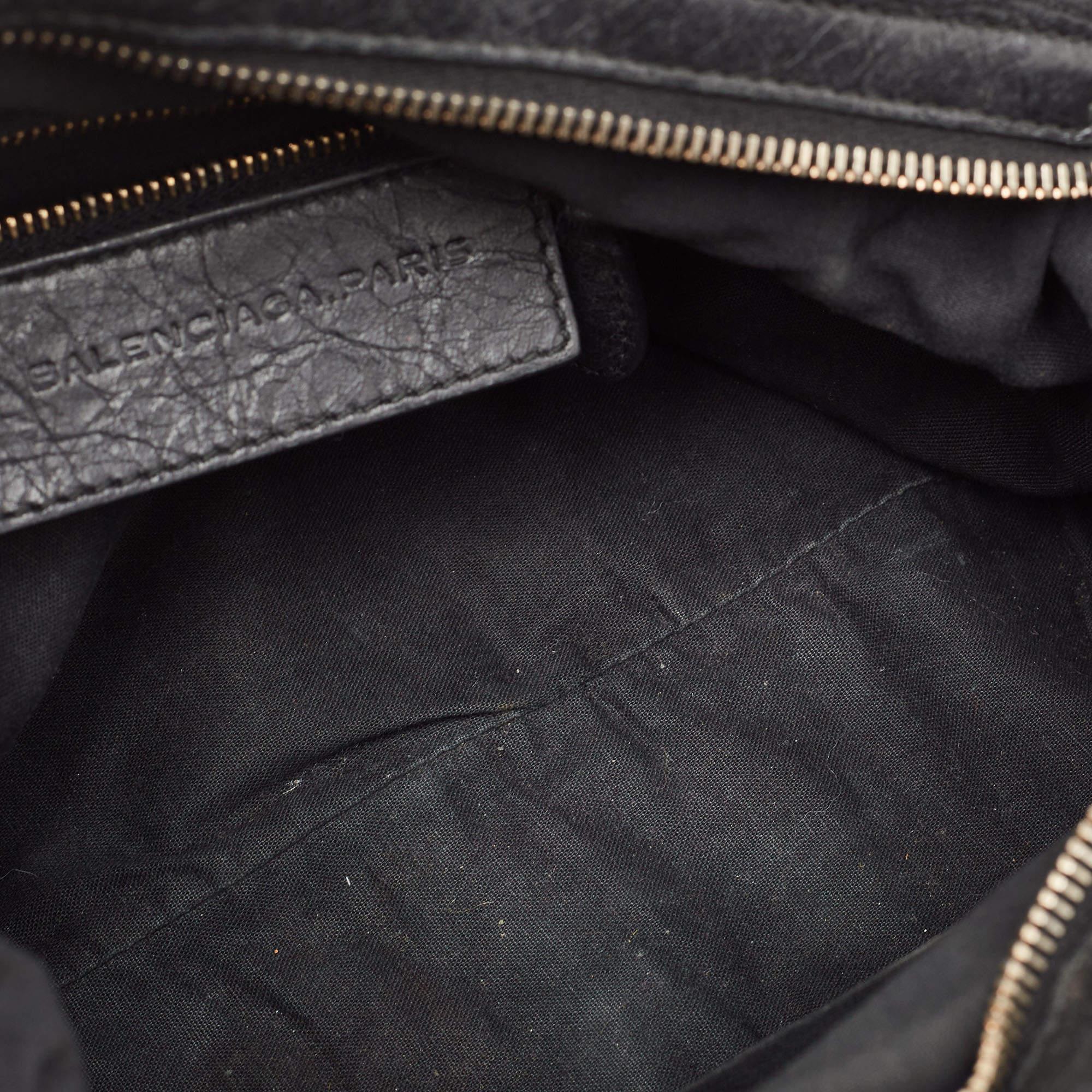 Balenciaga Black Leather RGH Town Bag 10
