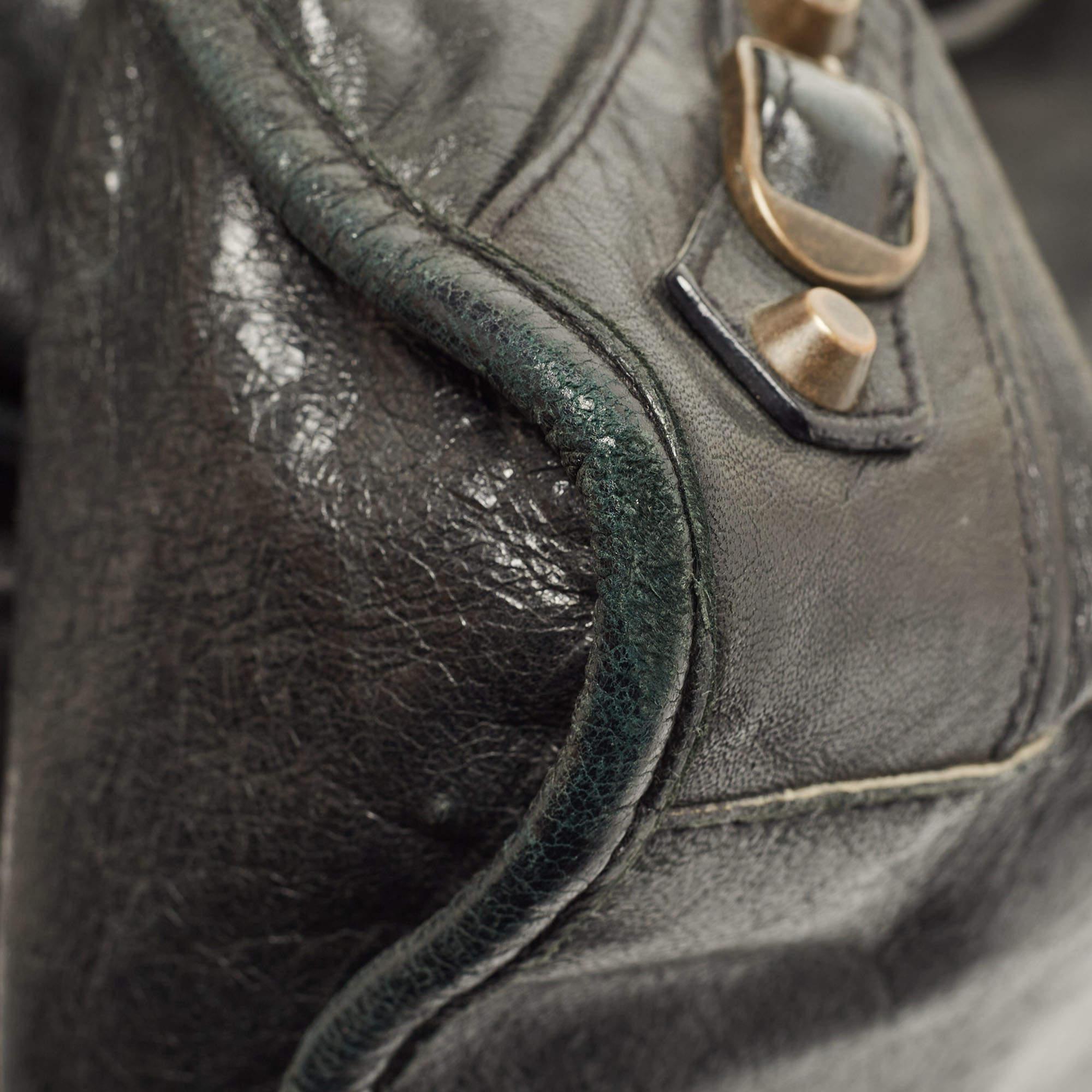 Balenciaga Black Leather RH Classic City Bag 11