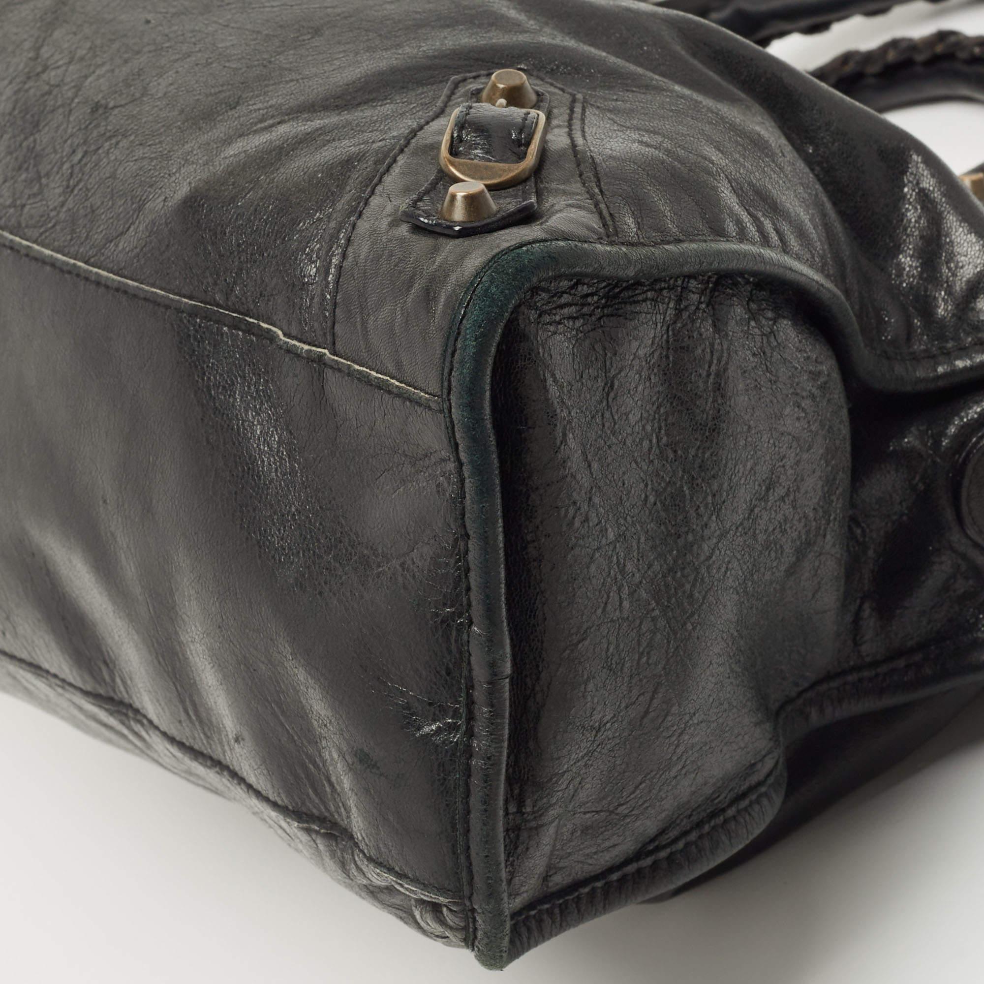 Balenciaga Black Leather RH Classic City Bag 1