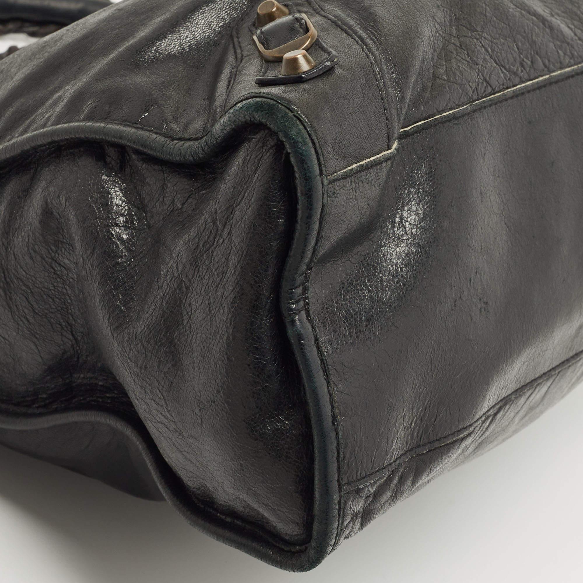 Balenciaga Black Leather RH Classic City Bag 2