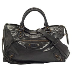 Balenciaga Black Leather RH Classic City Bag
