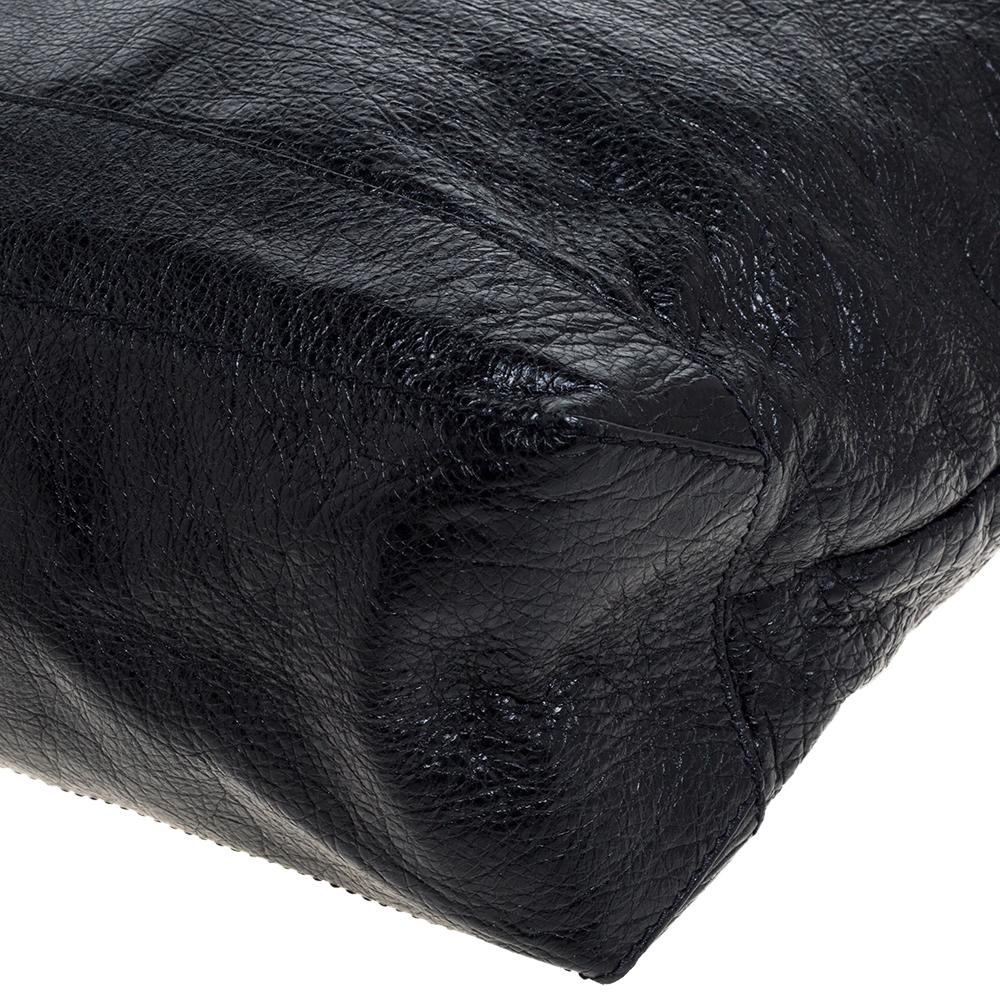 Women's Balenciaga Black Leather RH Classic Day Messenger Bag