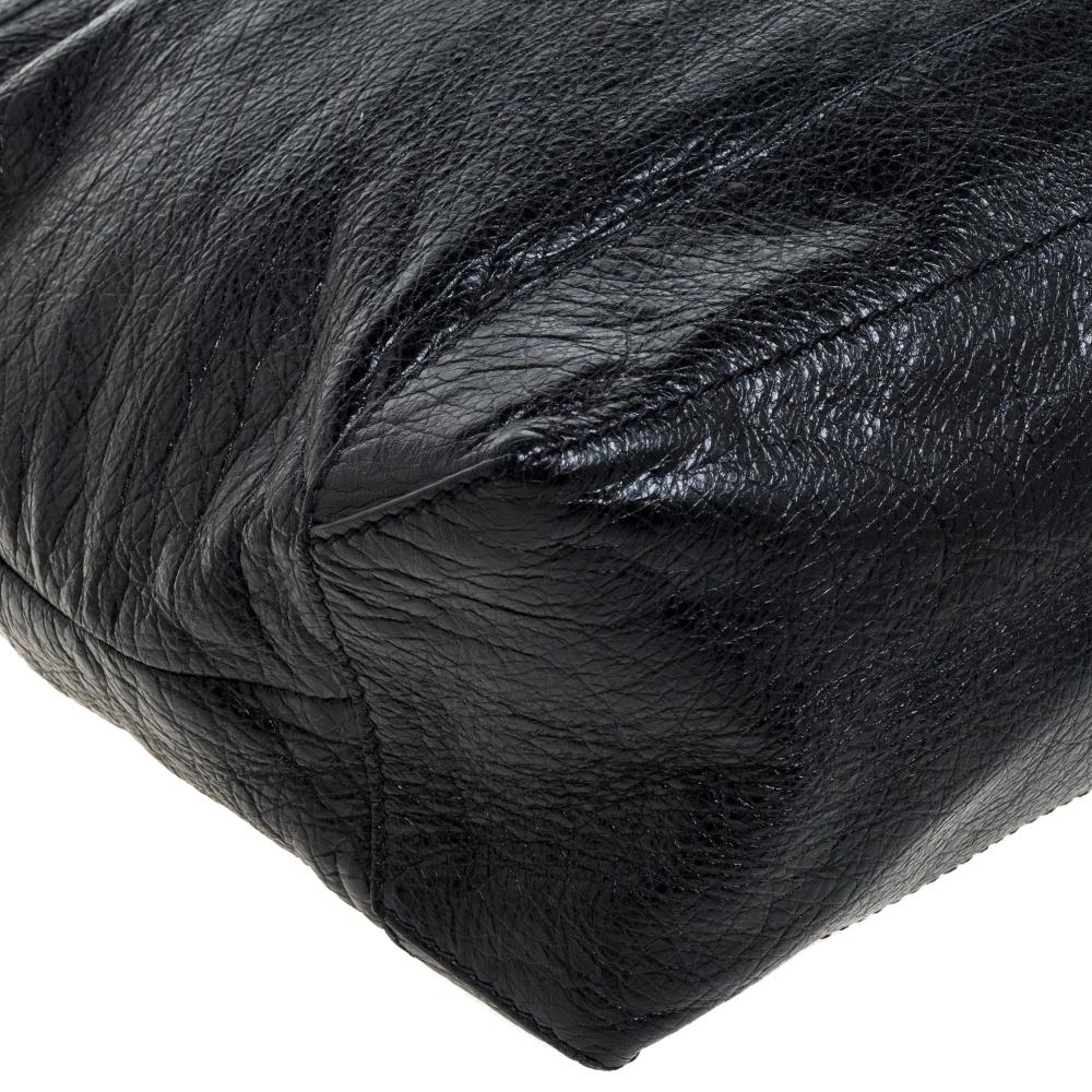 Balenciaga Black Leather RH Classic Day Messenger Bag 1