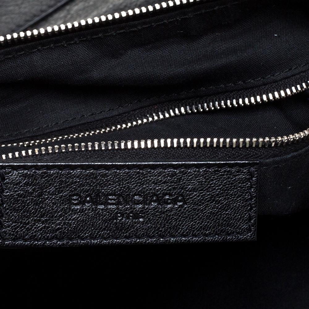 Balenciaga Black Leather RH Classic Day Messenger Bag 2