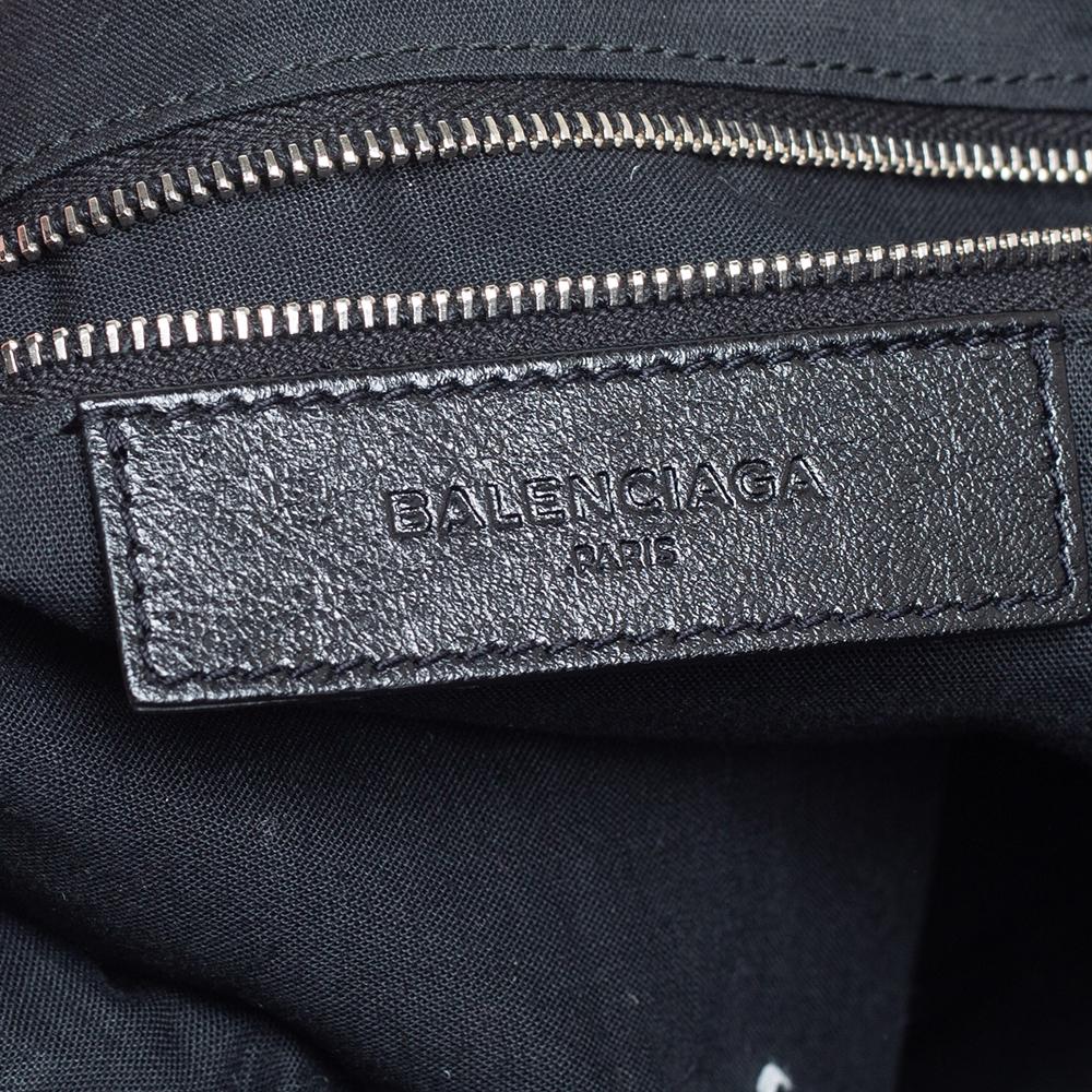 Balenciaga Black Leather RH Day Messenger Bag 3