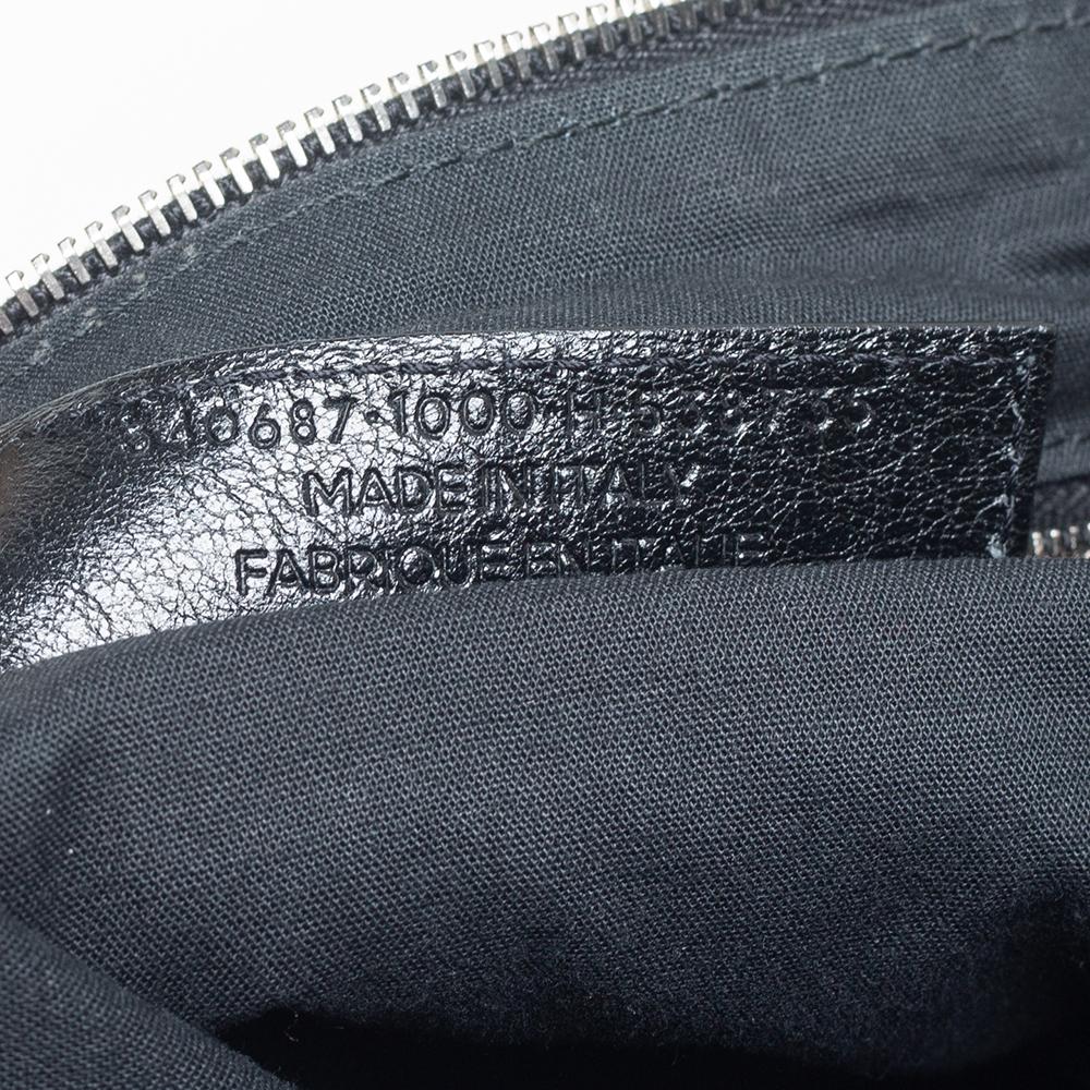 Balenciaga Black Leather RH Day Messenger Bag 4