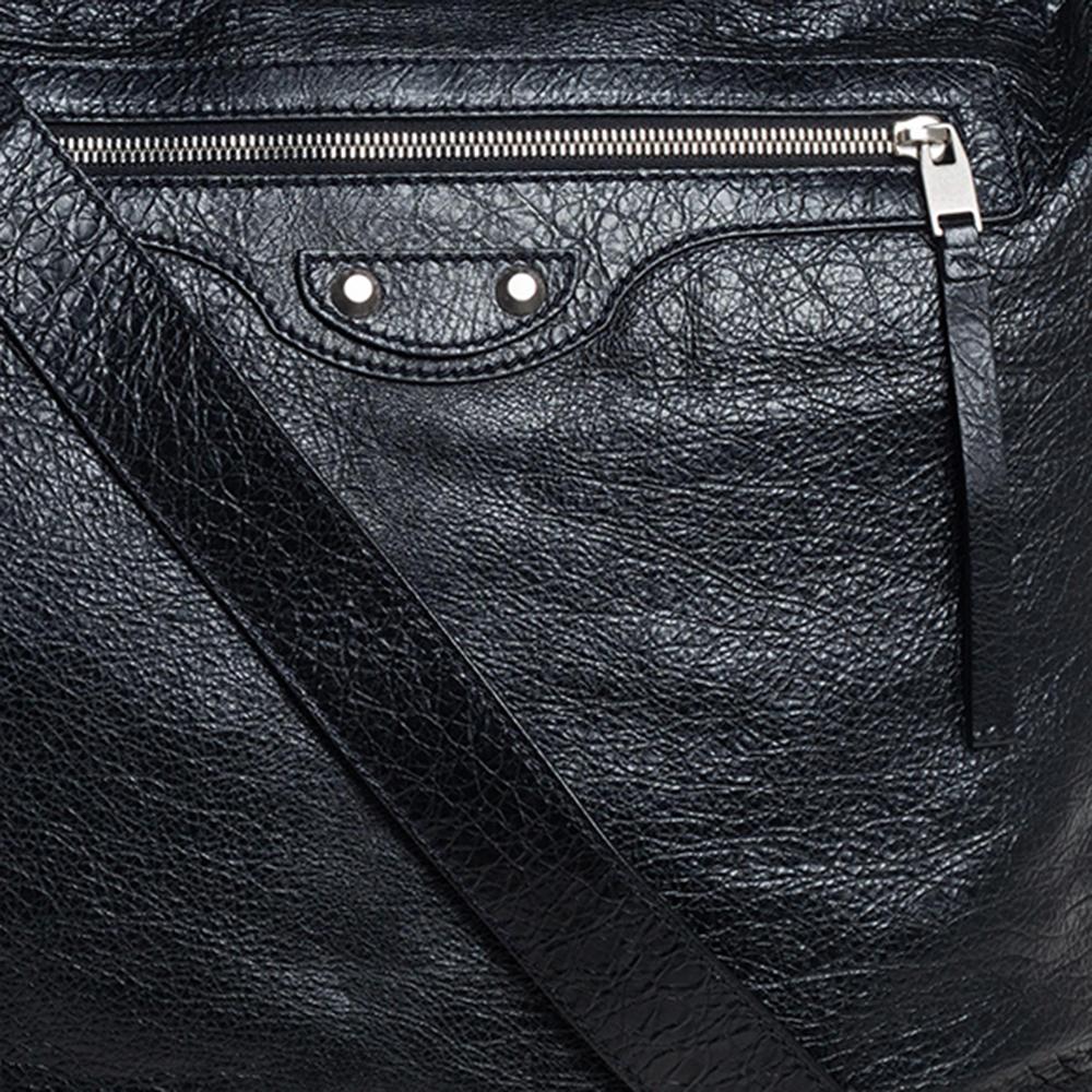 Balenciaga Black Leather RH Day Messenger Bag 1