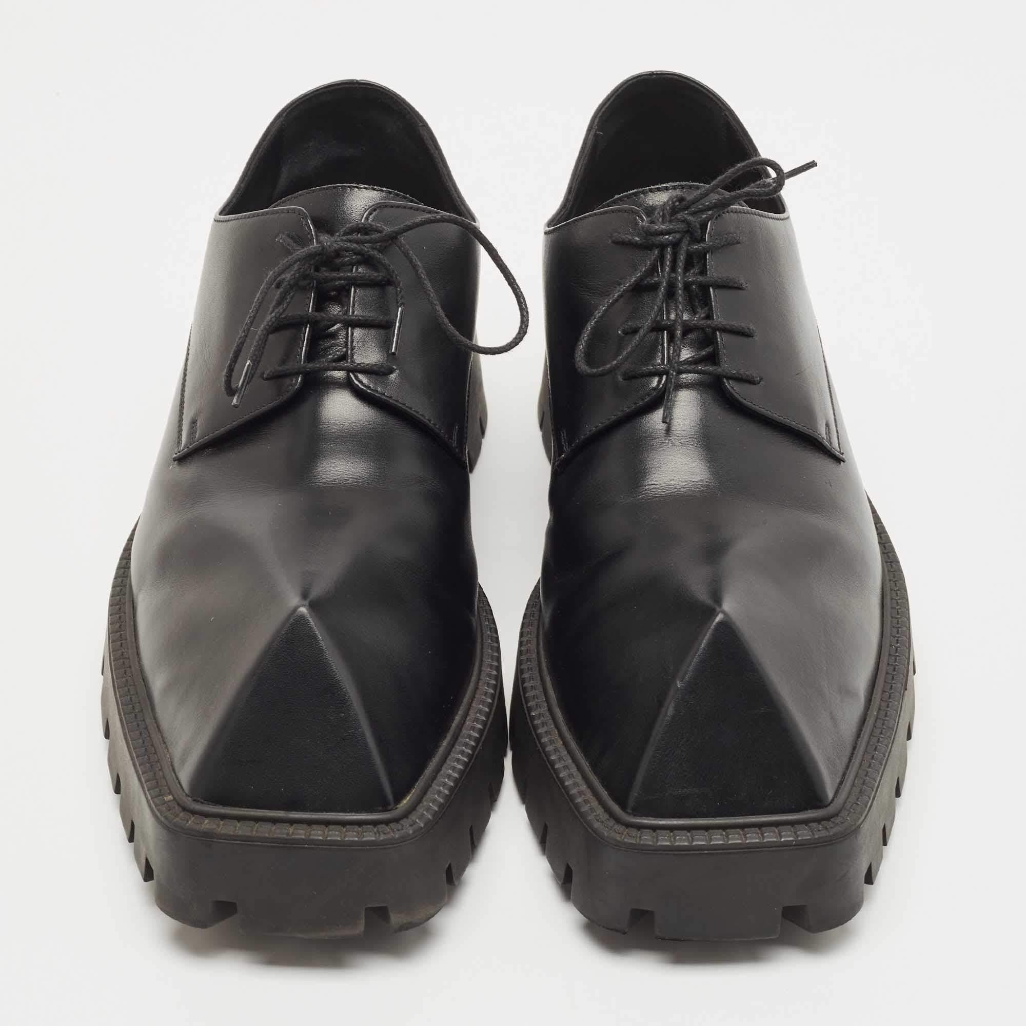 Balenciaga Black Leather Rhino Derby 3