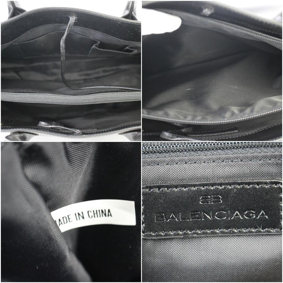 Balenciaga Fourre-tout en cuir noir 1BAJ930 Bon état - En vente à Dix hills, NY