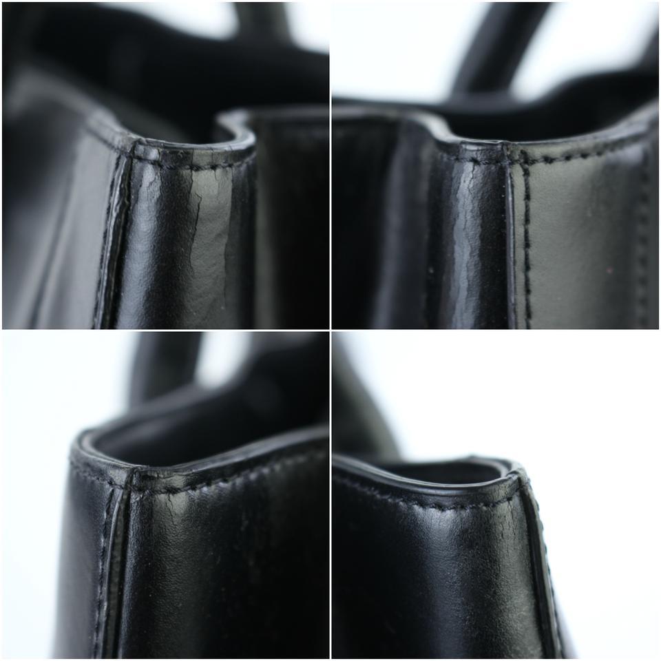 Balenciaga Black Leather Shopper Tote 1BAJ930 For Sale 2