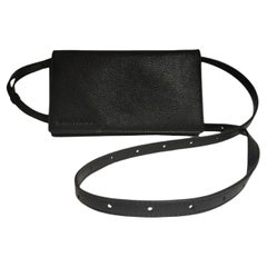 Balenciaga black leather shoulder crossbody bag
