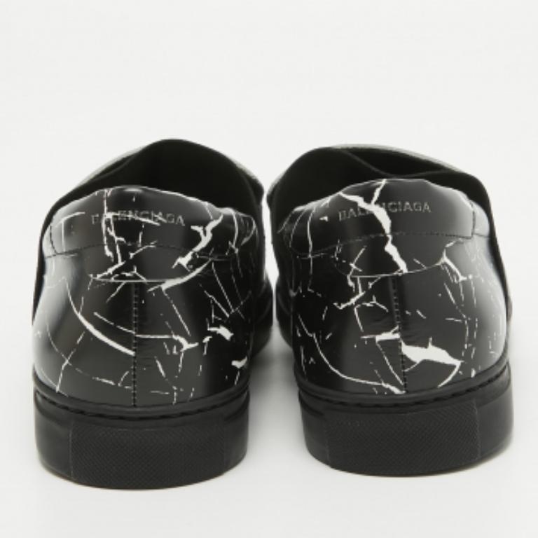 Balenciaga - Baskets en cuir noir Taille 40 en vente 1