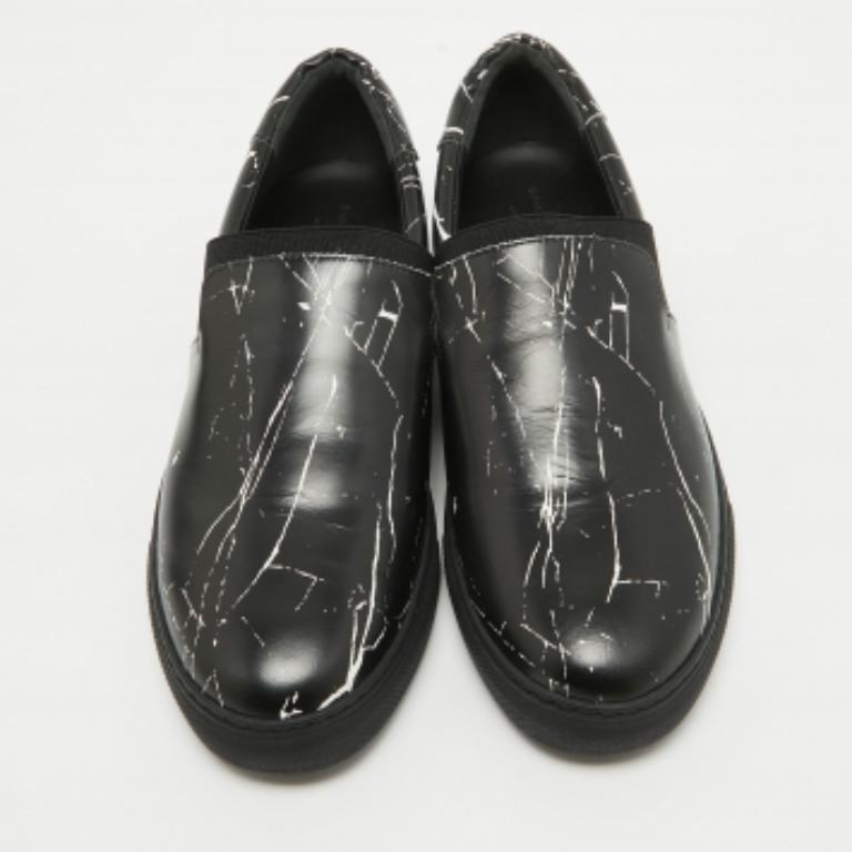 Balenciaga - Baskets en cuir noir Taille 40 en vente 2