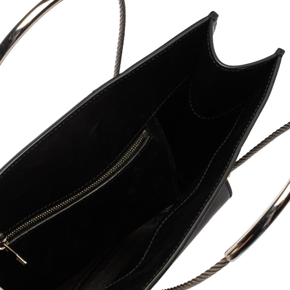 Balenciaga Black Leather Small Cable Shopper Tote 1