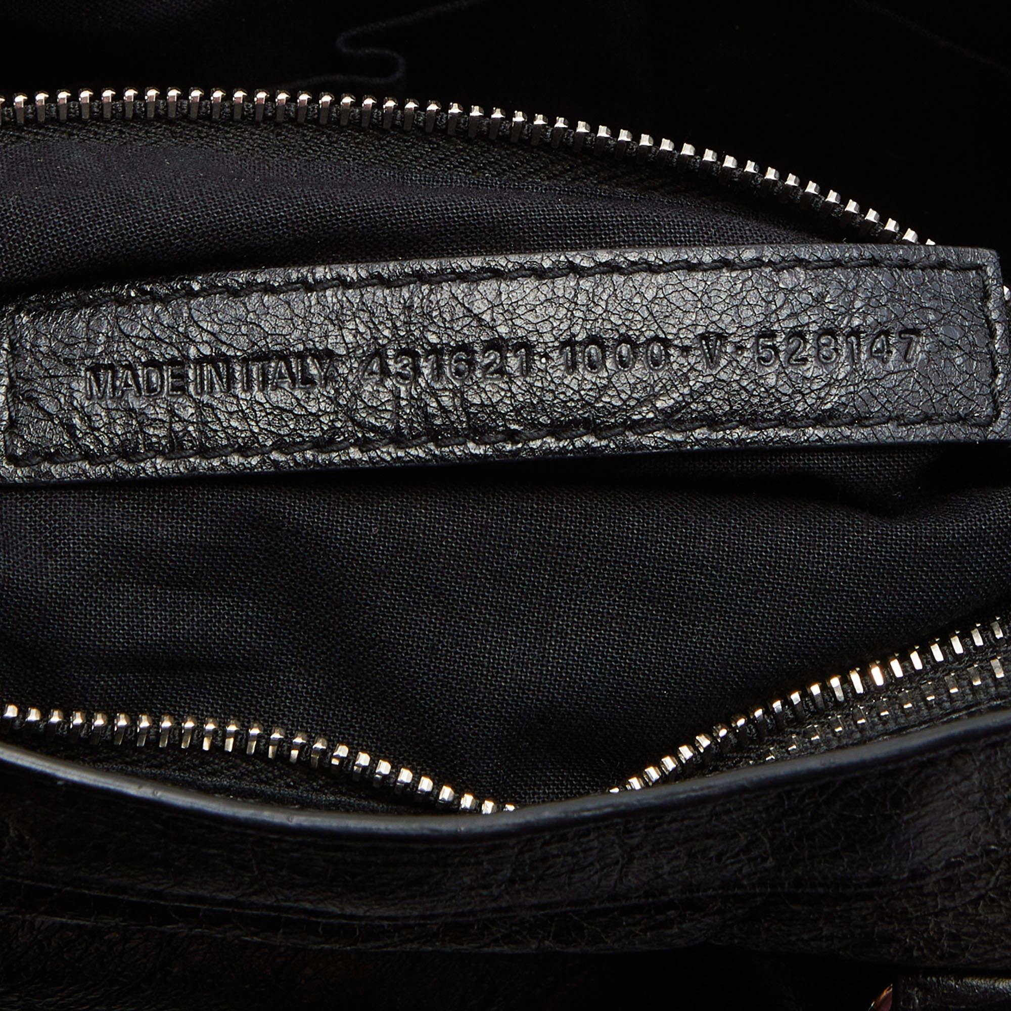 Balenciaga Black Leather Small Classic City RH Tote 9