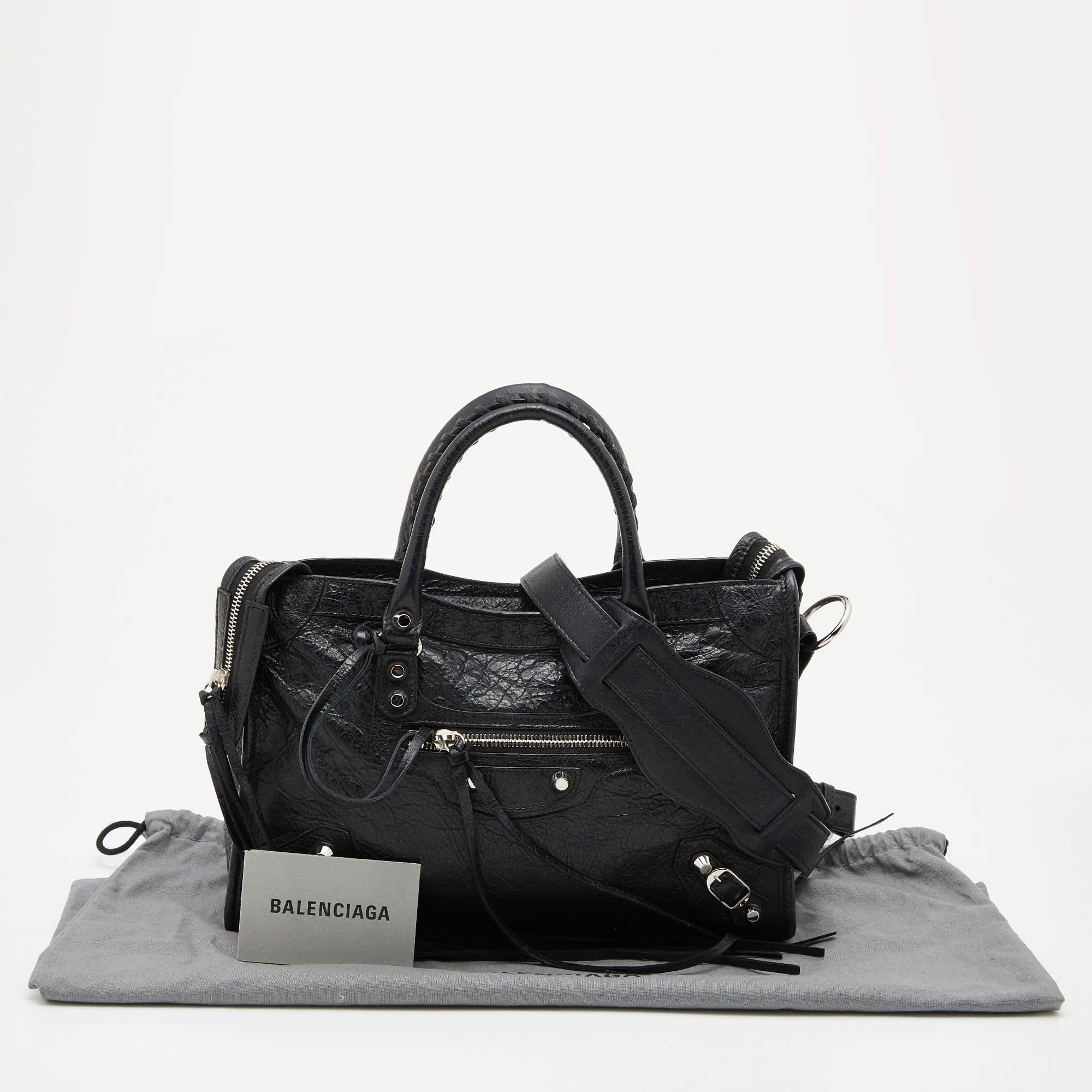 Balenciaga Black Leather Small Classic City RH Tote 3