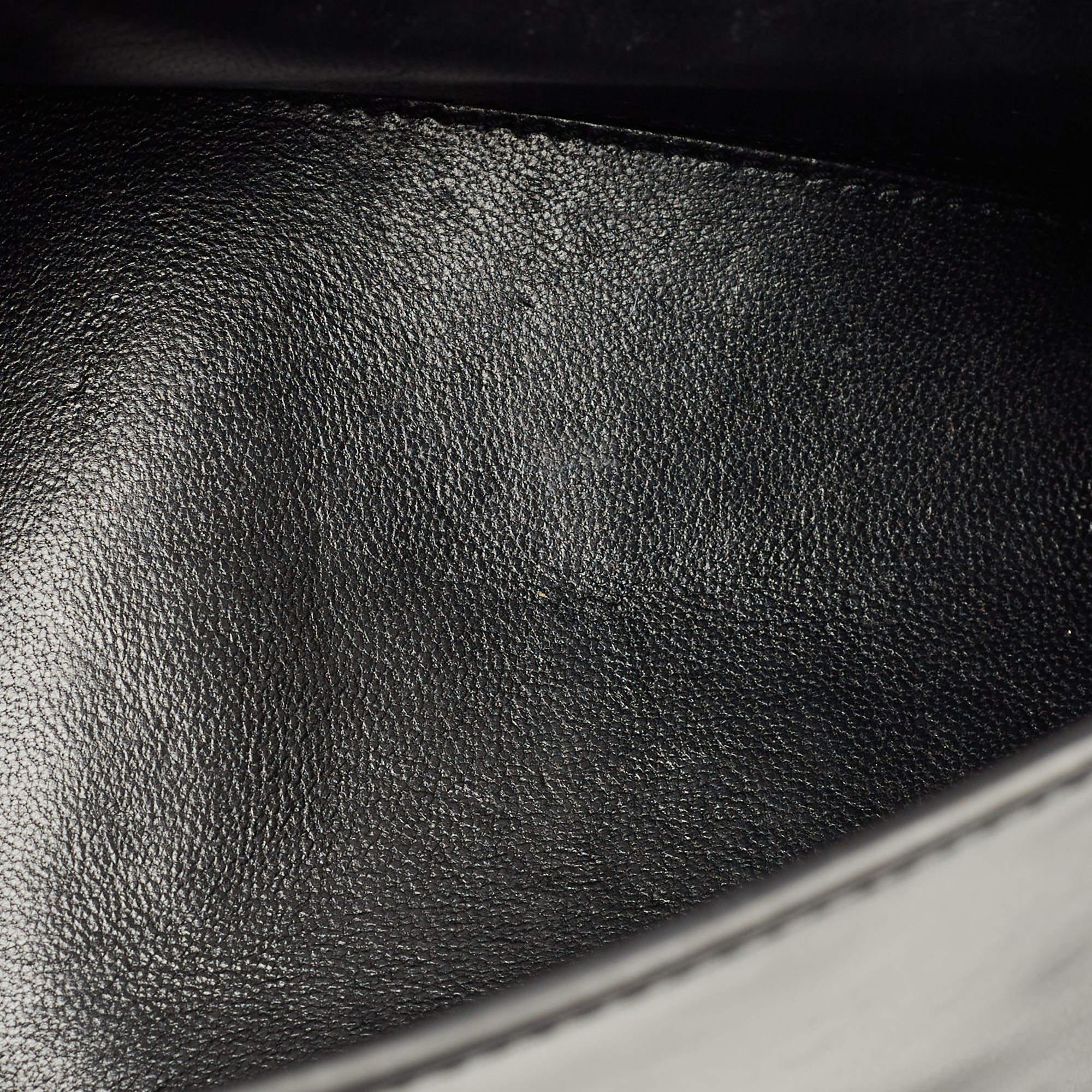 Balenciaga Black Leather Small Hourglass Top Handle Bag 7