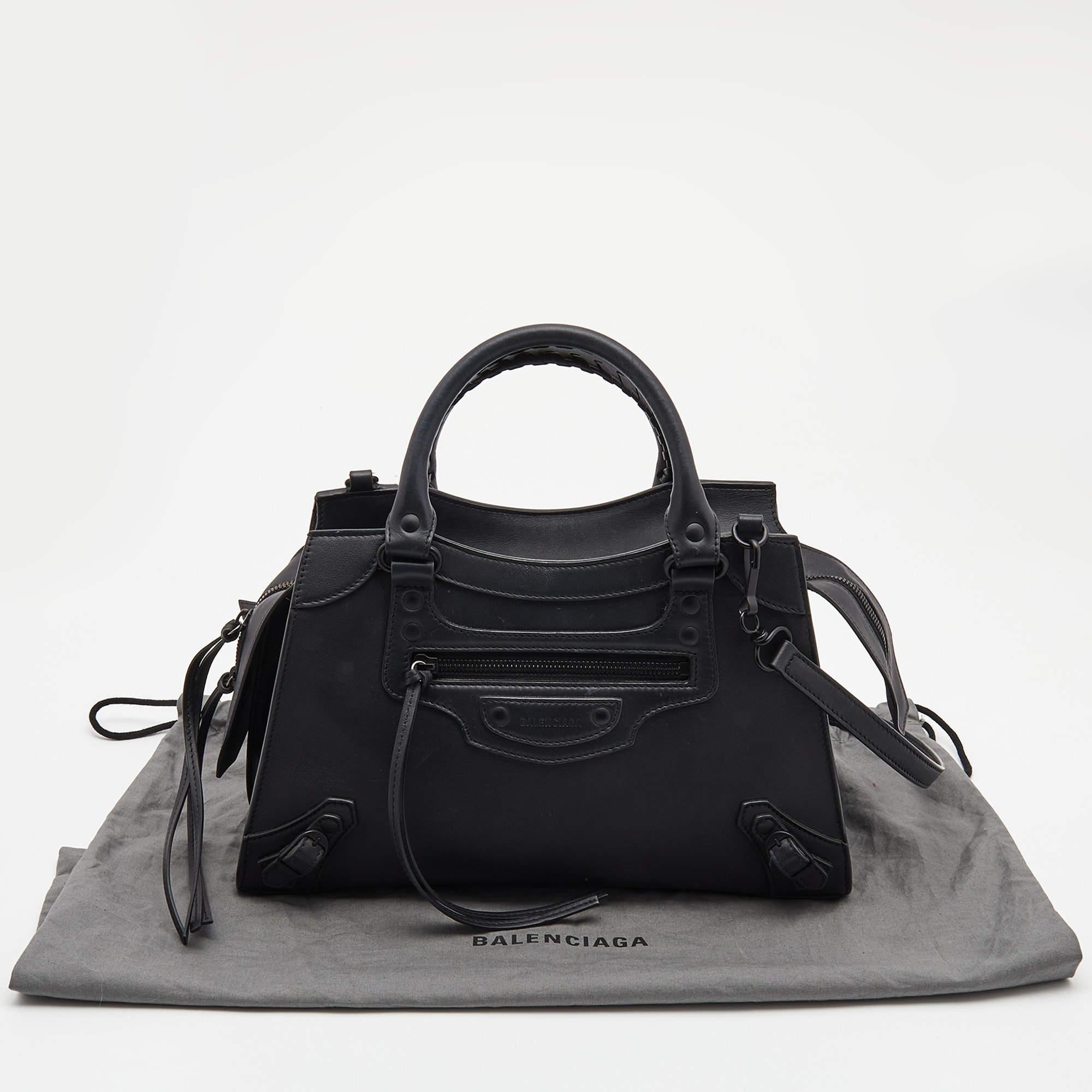 Balenciaga Black Leather Small Neo Classic Tote 6