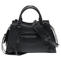 Balenciaga Black Leather Small Neo Classic Tote