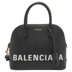 Balenciaga Black Leather Small Ville Bag