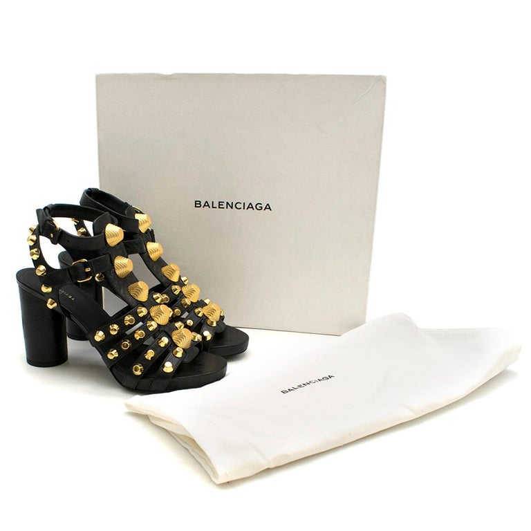 Balenciaga Black Leather Studded Heeled Sandals 36 For Sale at 1stDibs |  balenciaga sandals studded, balenciaga studded heels, balenciaga black studded  sandals