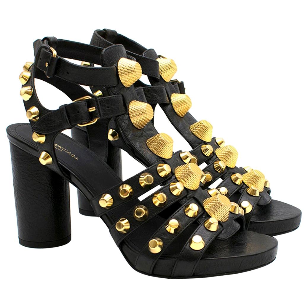 balenciaga studded heels