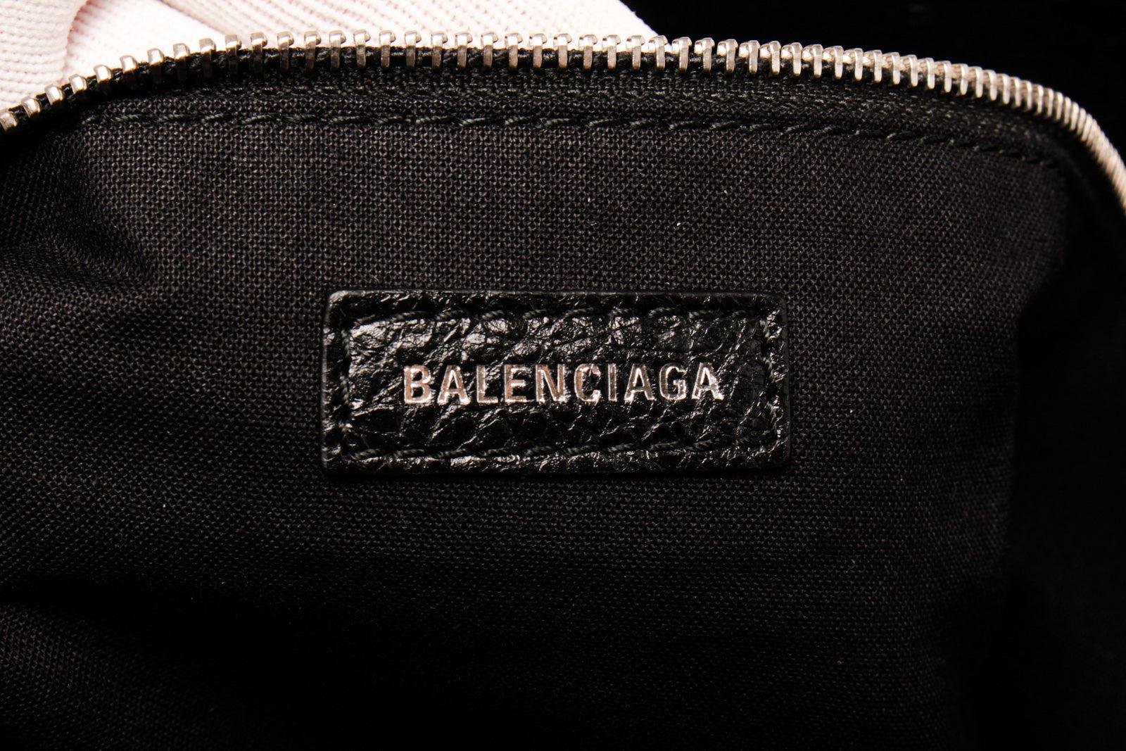 Balenciaga Black Leather Supermarket Shoulder Bag with leather, gold-tone 2