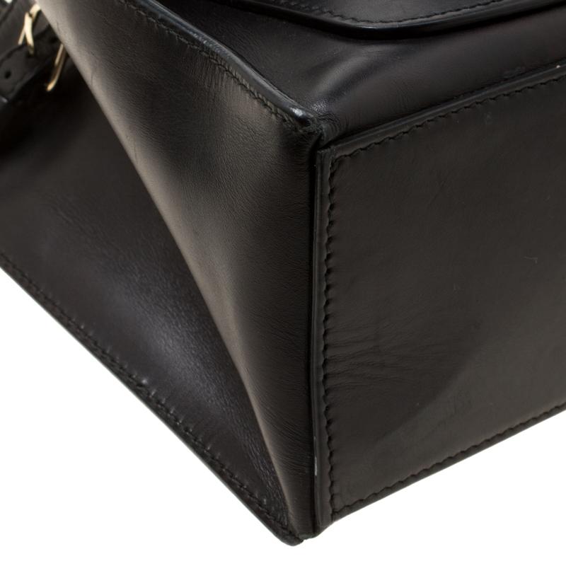 Balenciaga Black Leather Top Handle Bag 6