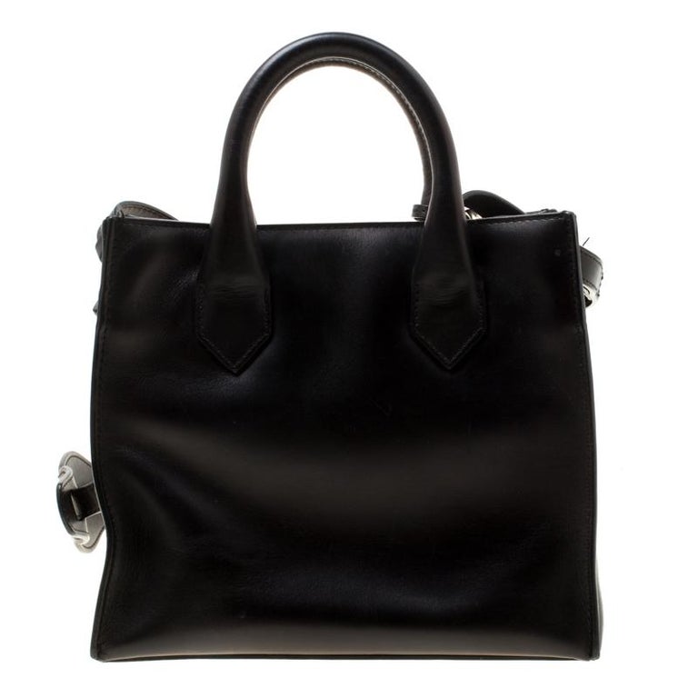 Balenciaga Black Leather Top Handle Bag For Sale at 1stDibs