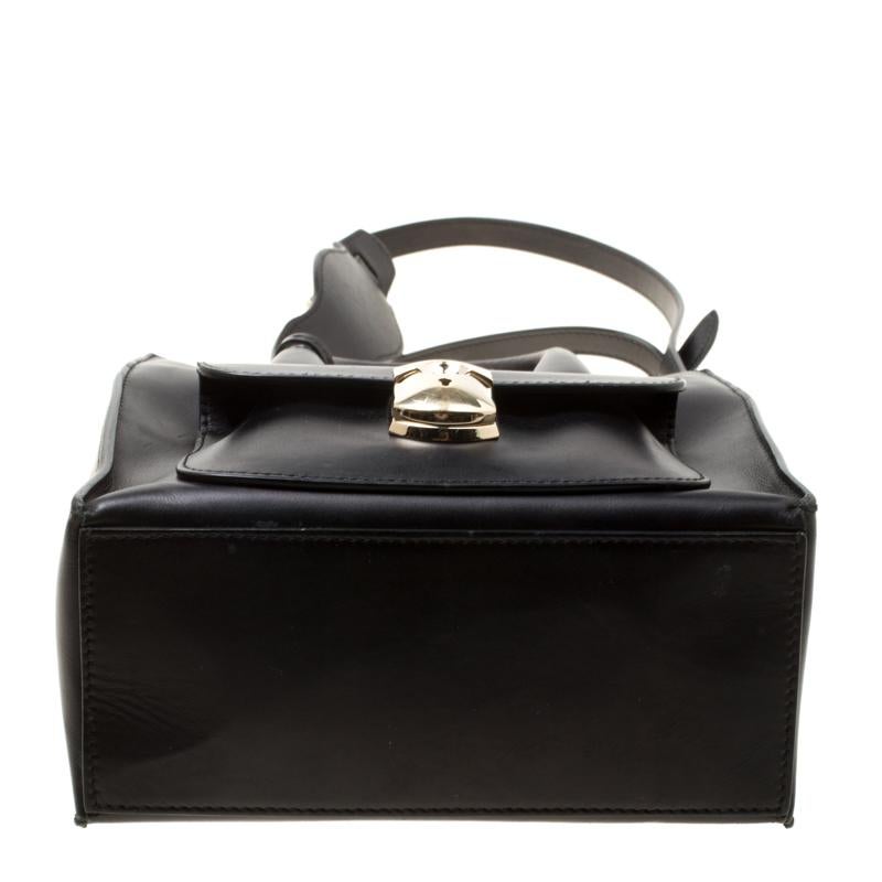 Balenciaga Black Leather Top Handle Bag 1