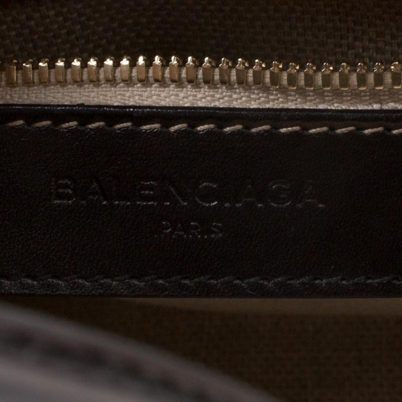 Balenciaga Black Leather Top Handle Bag 3