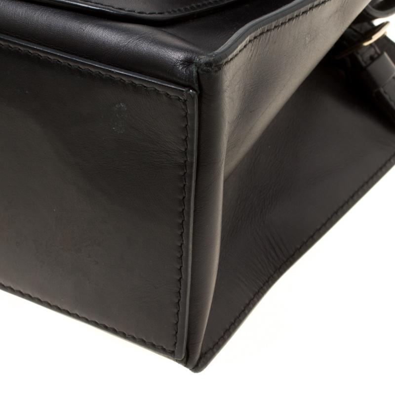 Balenciaga Black Leather Top Handle Bag 5
