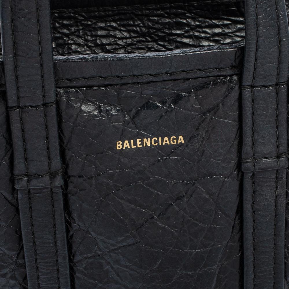 Balenciaga Black Leather XS Bazar Shopper Tote 8