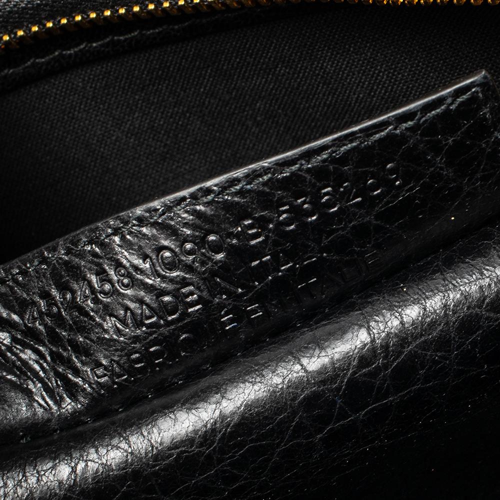 Balenciaga Black Leather XS Bazar Shopper Tote In Good Condition In Dubai, Al Qouz 2