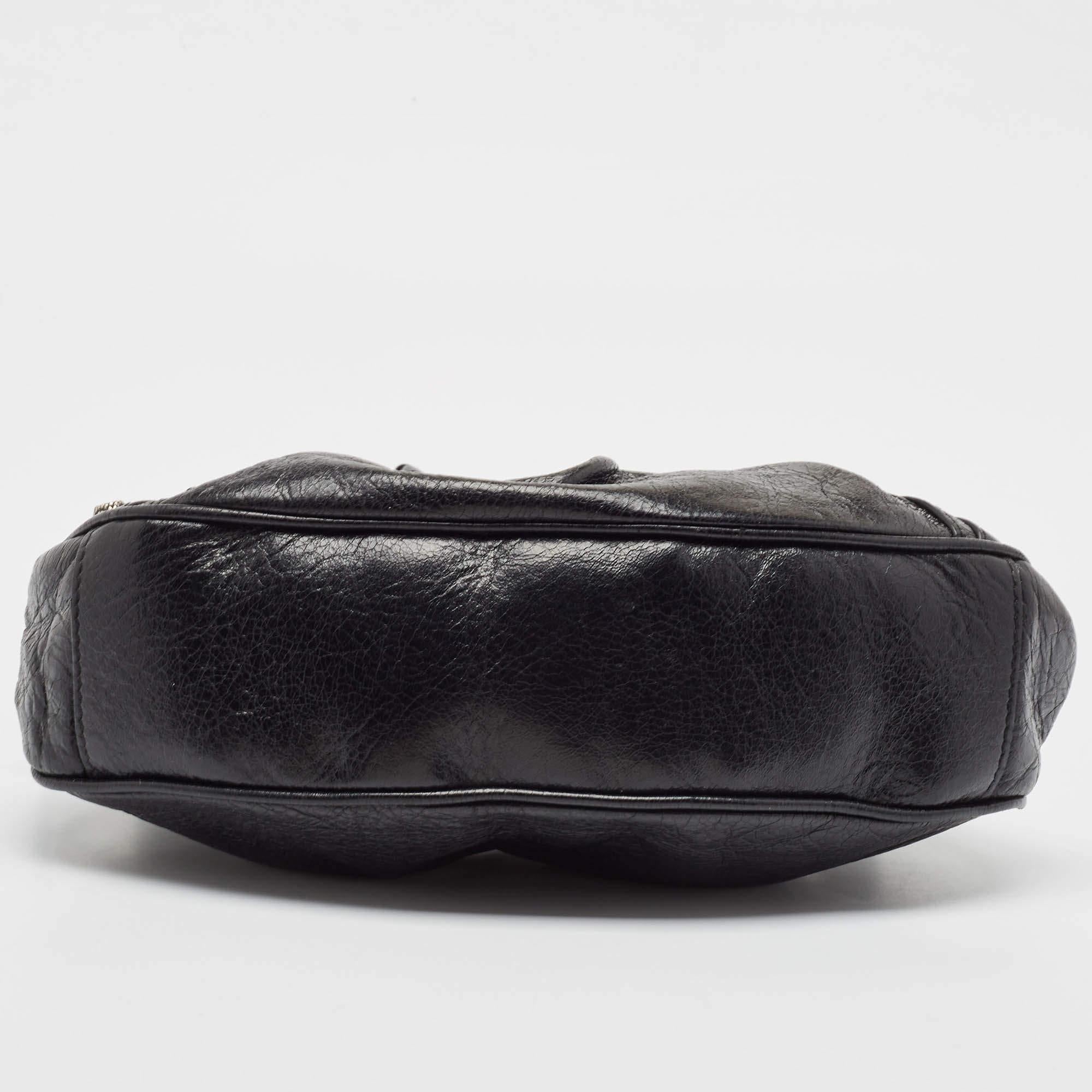 Balenciaga Black Leather XS Le Cagole Shoulder Bag 3