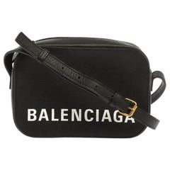 Balenciaga Black Leather XS Ville Camera Bag
