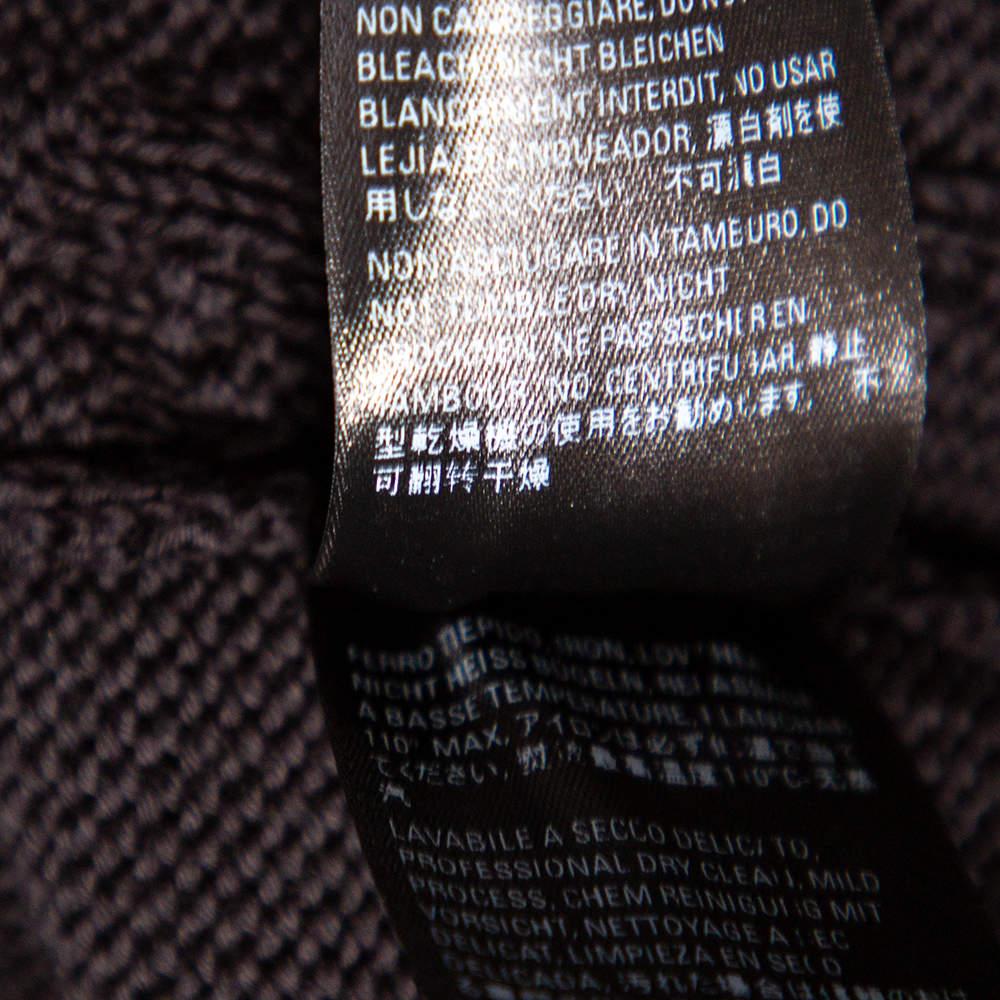 Men's Balenciaga Black Logo Jacquard Cotton Oversized Sweater M