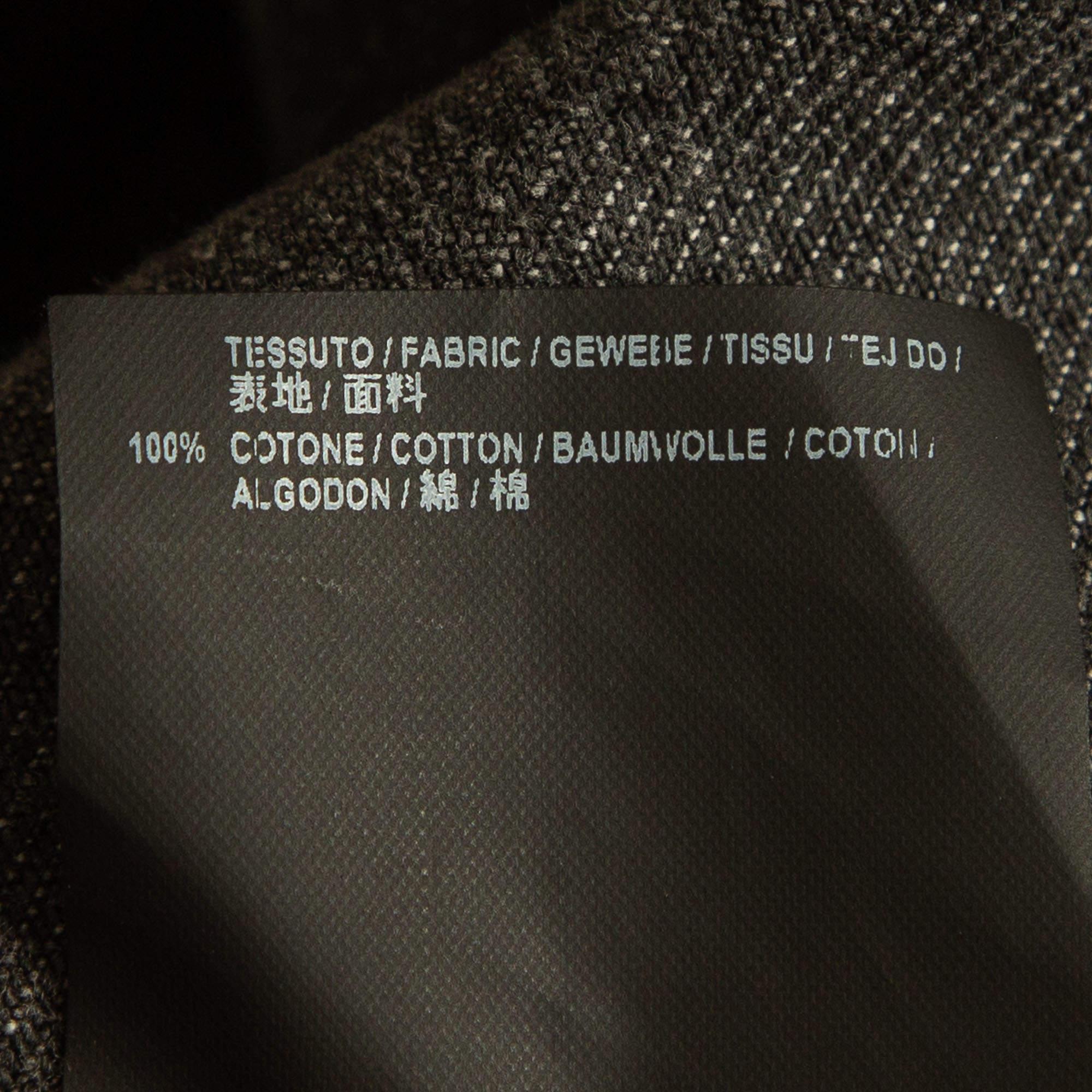 Balenciaga Schwarze Denimjacke mit Logodruck und Pelzbesatz und Knopfleiste S Damen im Angebot