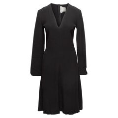 Balenciaga Black Long Sleeve Midi Dress
