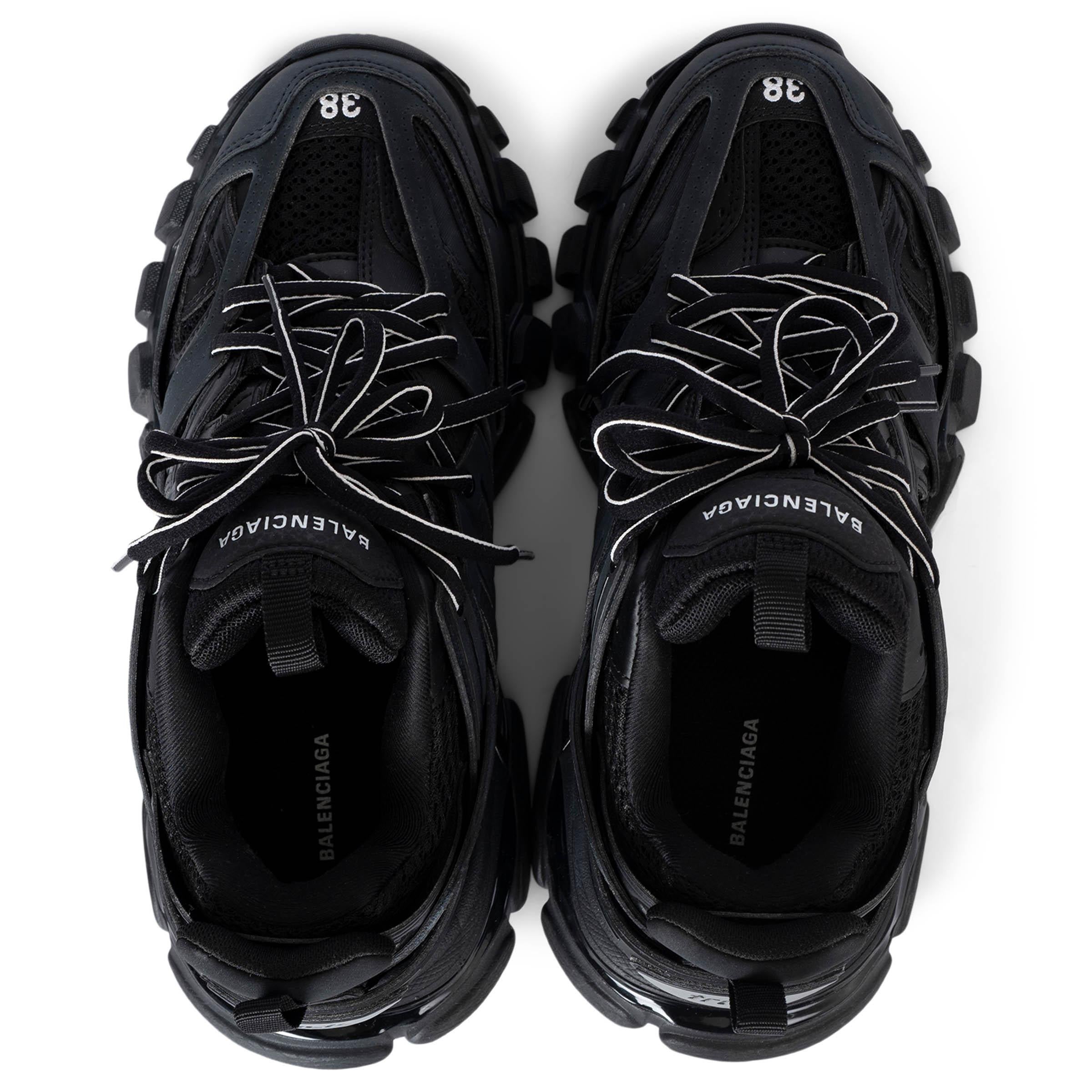 De las mujeres BALENCIAGA malla negra y goma Zapatillas TRACK 38 en venta