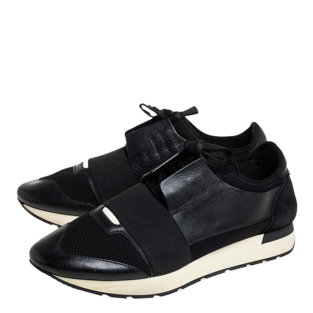 Leather Race Runner Sneakers Size 