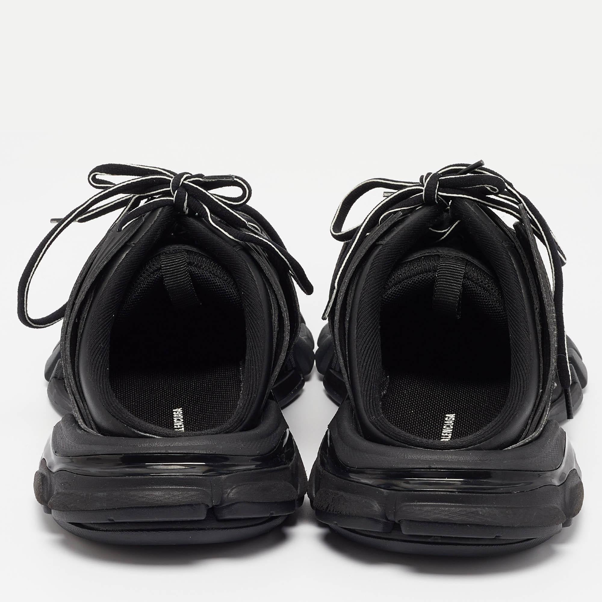 Balenciaga Black Mesh Track Mule Sneakers Size 41 1